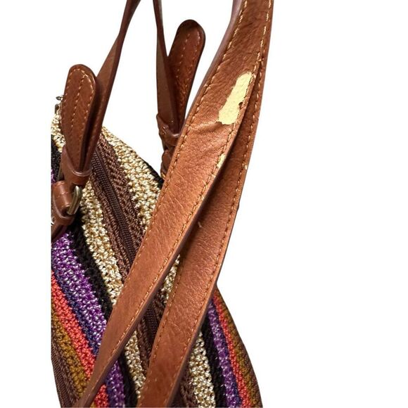 The Sak Alpine Hand Crochet Bucket Bag Multicolor Shoulder Bag Purse - Picture 8 of 8